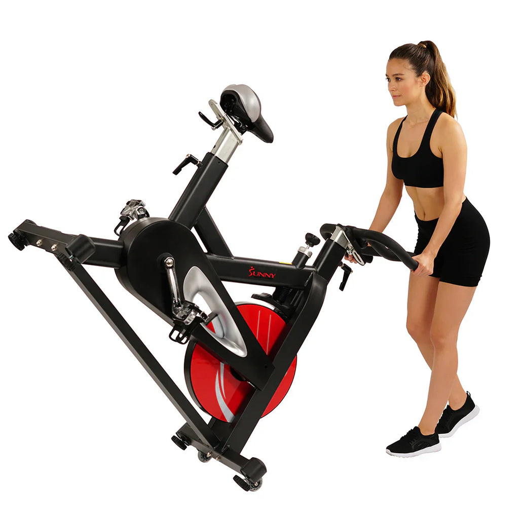 Evolution Pro Magnetic Belt Drive Heavy Duty Indoor Cycling Bike by Sunny Health & Fitness