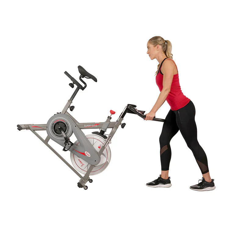 Synergy Exercise Bike Stationary Indoor Cycling by Sunny Health & Fitness