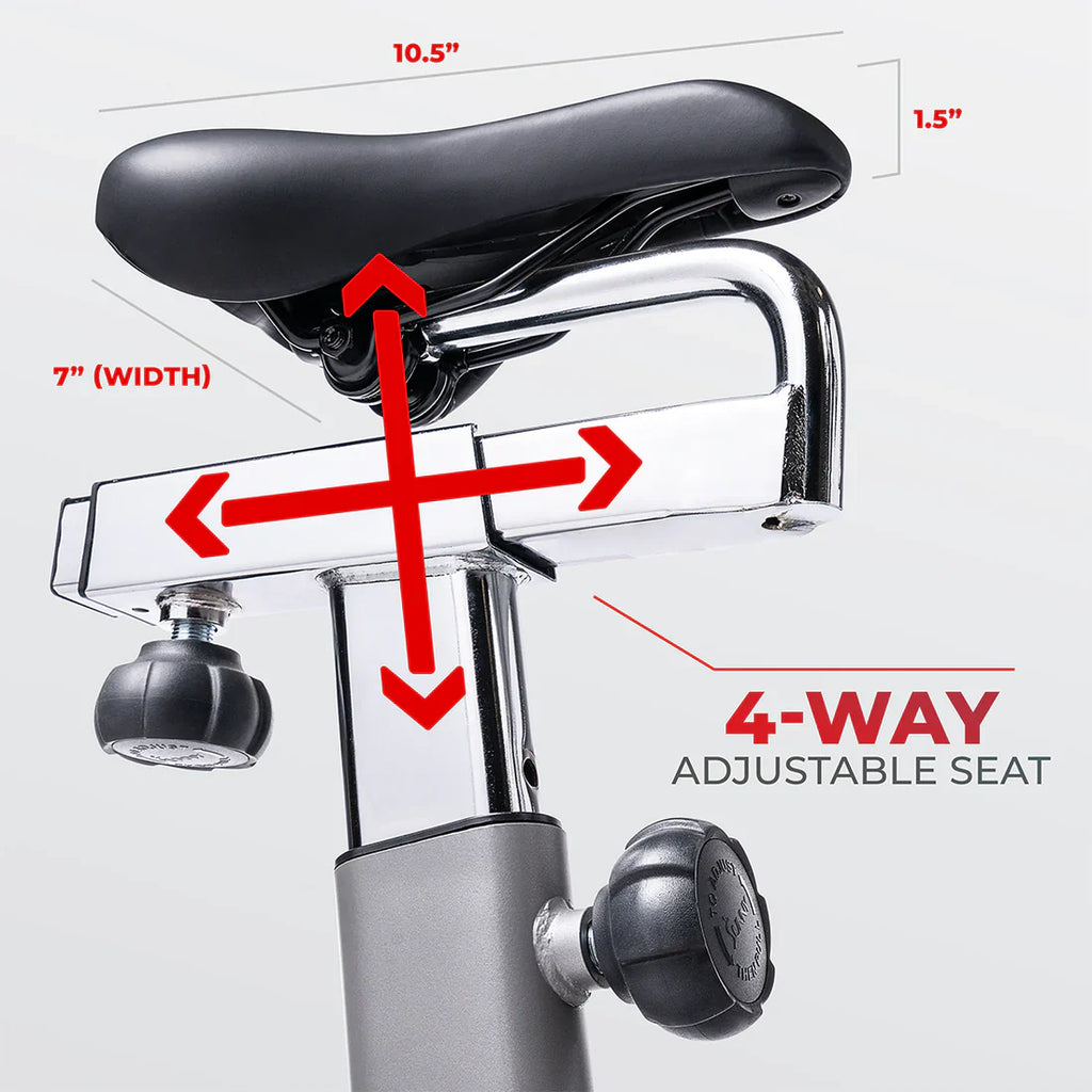 Synergy Exercise Bike Stationary Indoor Cycling by Sunny Health & Fitness