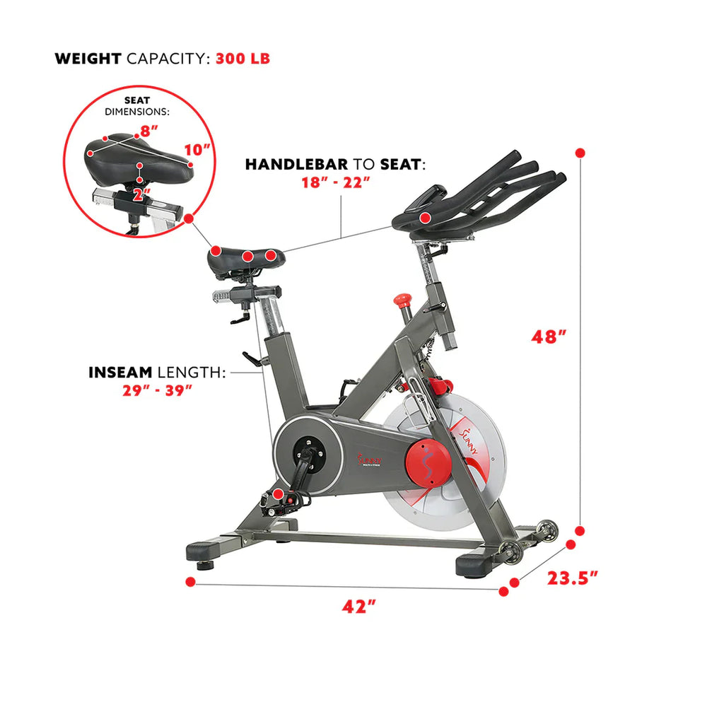 Indoor Training Cycling Fitness Bike by Sunny Health & Fitness
