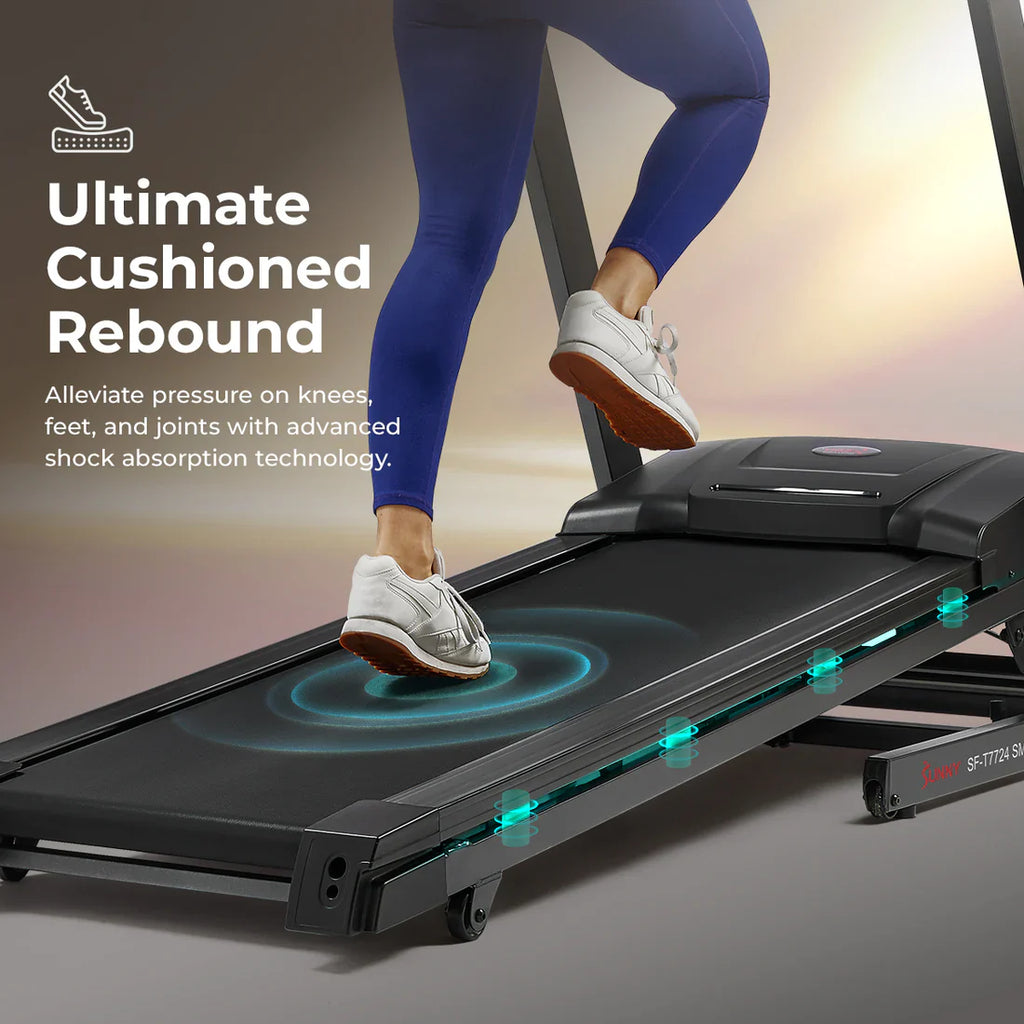 Energy Flex Motorized Auto Incline Smart Treadmill by Sunny Health & Fitness