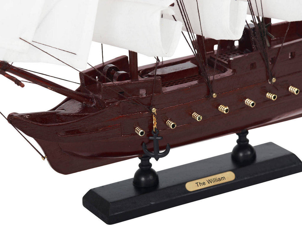 Wooden Calico Jacks The William White Sails Model Pirate Ship 12""