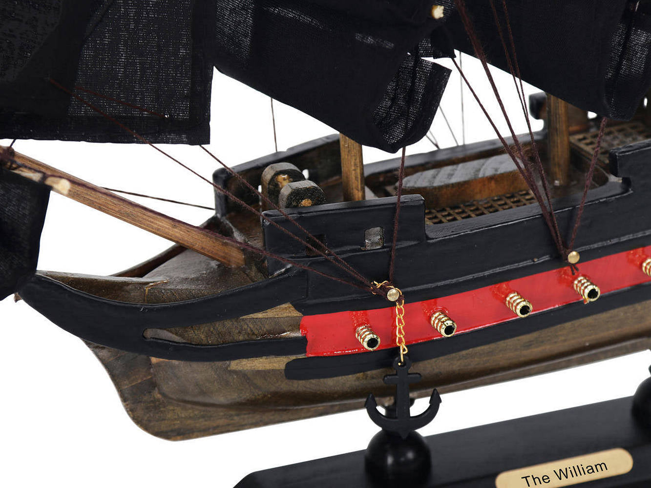 Wooden Calico Jacks The William Black Sails Limited Model Pirate Ship 12""