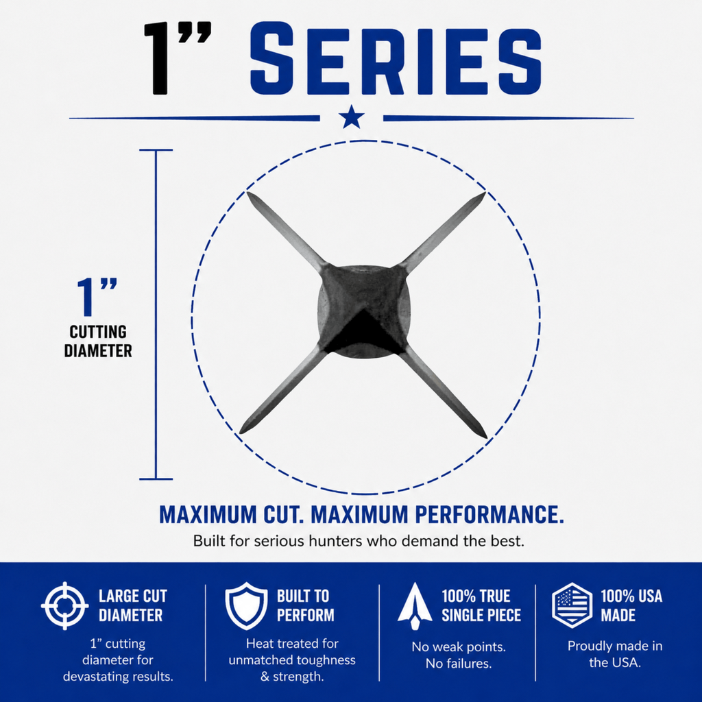 TOTA | 125 grain broadhead | 1-inch vented | fixed blade