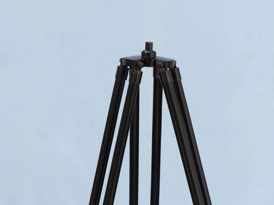 Floor Standing Oil-Rubbed Bronzed-White Leather with Black Stand Anchormaster Telescope 65""