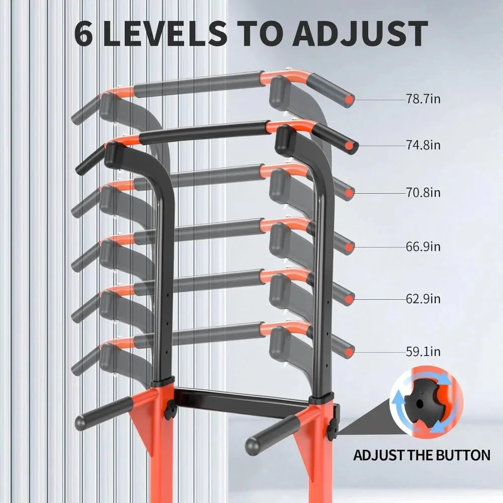 US Shipping Pull Up Dip Station for Home Gym Strength Training Fitness Workout Equipment for Chin Ups Push Ups Dips