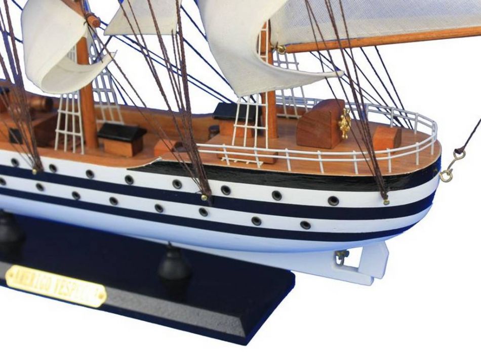 Wooden Amerigo Vespucci 24"" Tall Model Ship