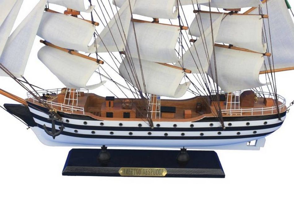 Wooden Amerigo Vespucci 24"" Tall Model Ship