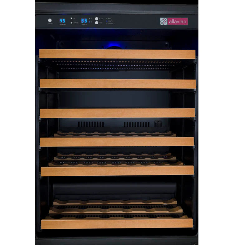 Allavino FlexCount Series 56 Bottle Single Zone Built-in Wine Refrigerator