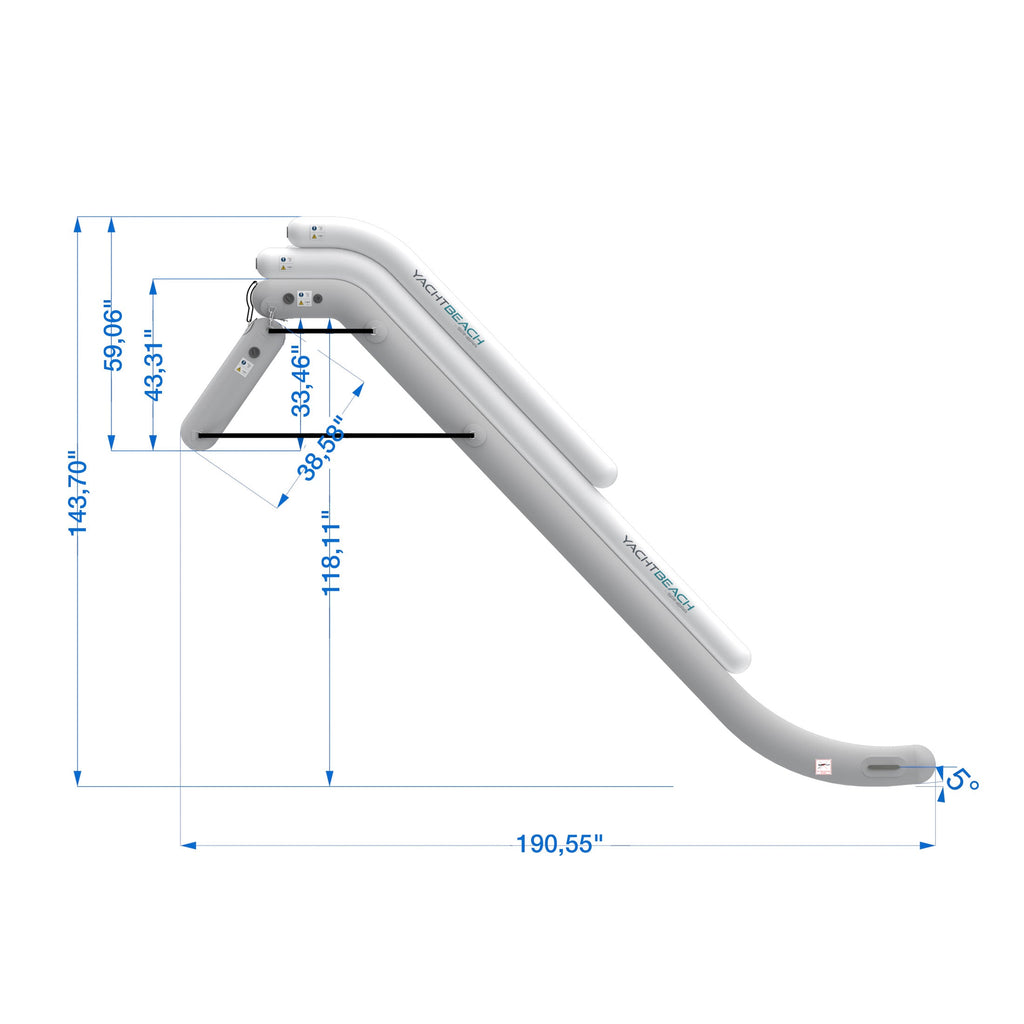 Yachtbeach by Spinera Magic Yachtslide - Easy Install Boat Slide