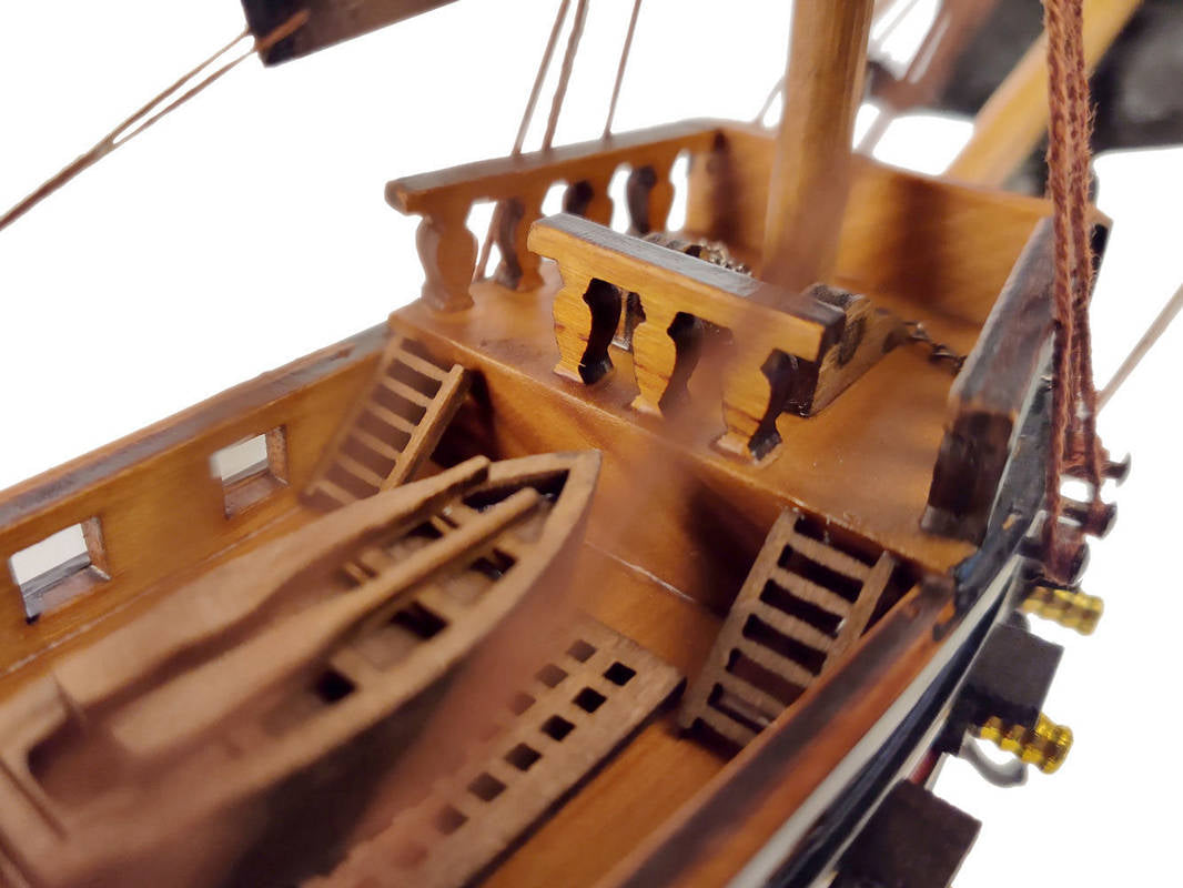 Wooden Whydah Gally Black Sails Limited Model Pirate Ship 15""