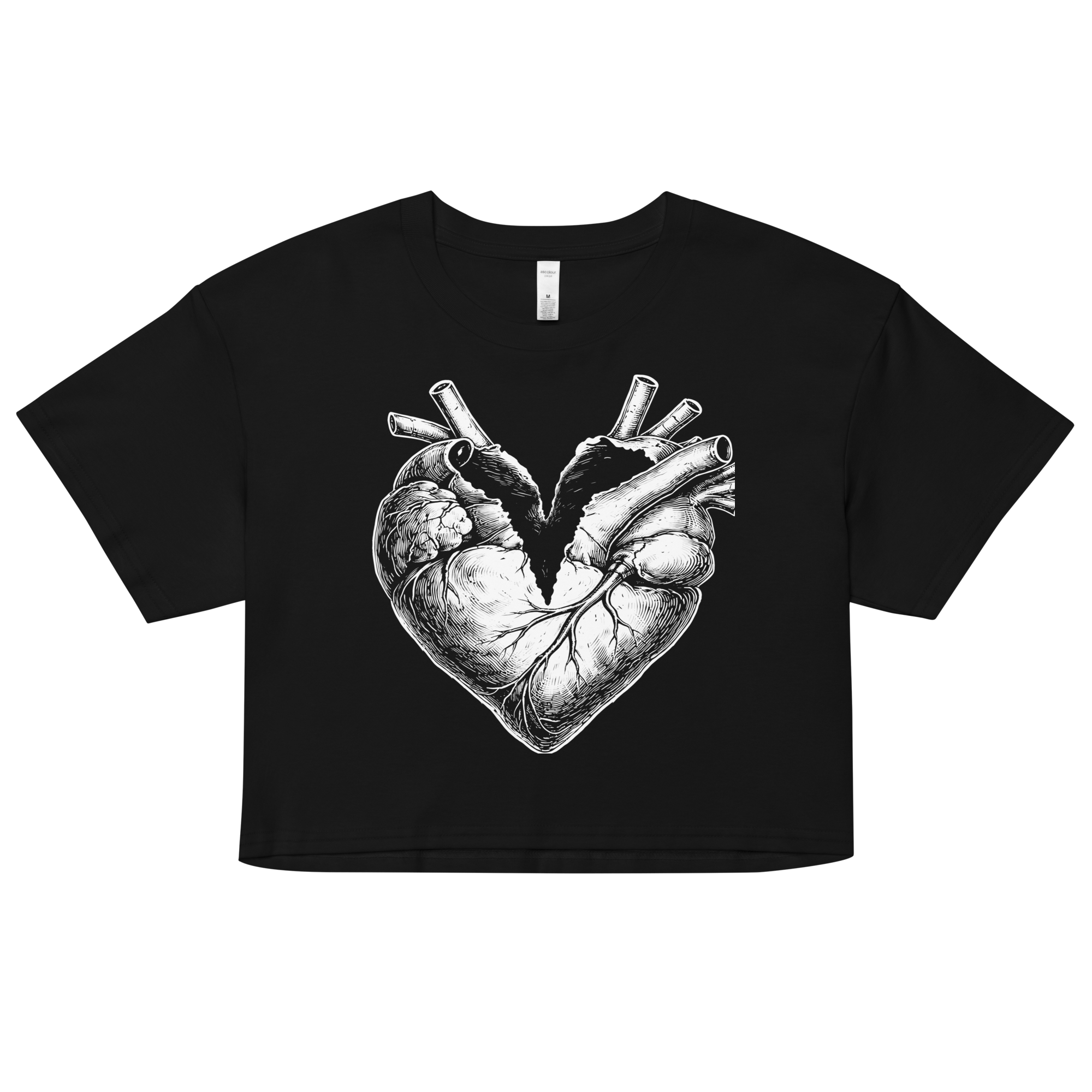 Symbol of love crop top