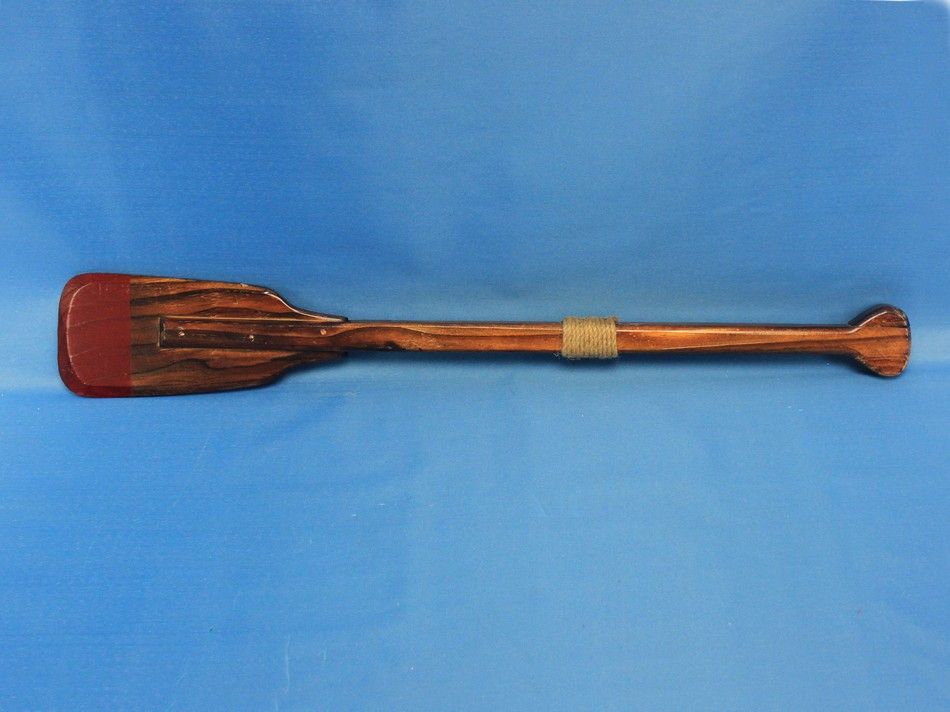 Wooden Lockwood Decorative Squared Rowing Boat Oar w/ Hooks 24""