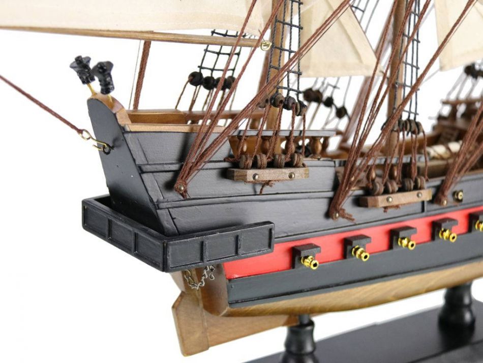 Wooden John Halsey's Charles White Sails Limited Model Pirate Ship 26""