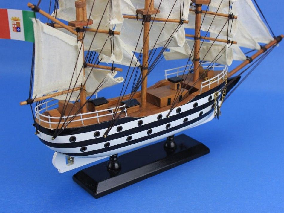 Wooden Amerigo Vespucci Tall Model Ship 15""