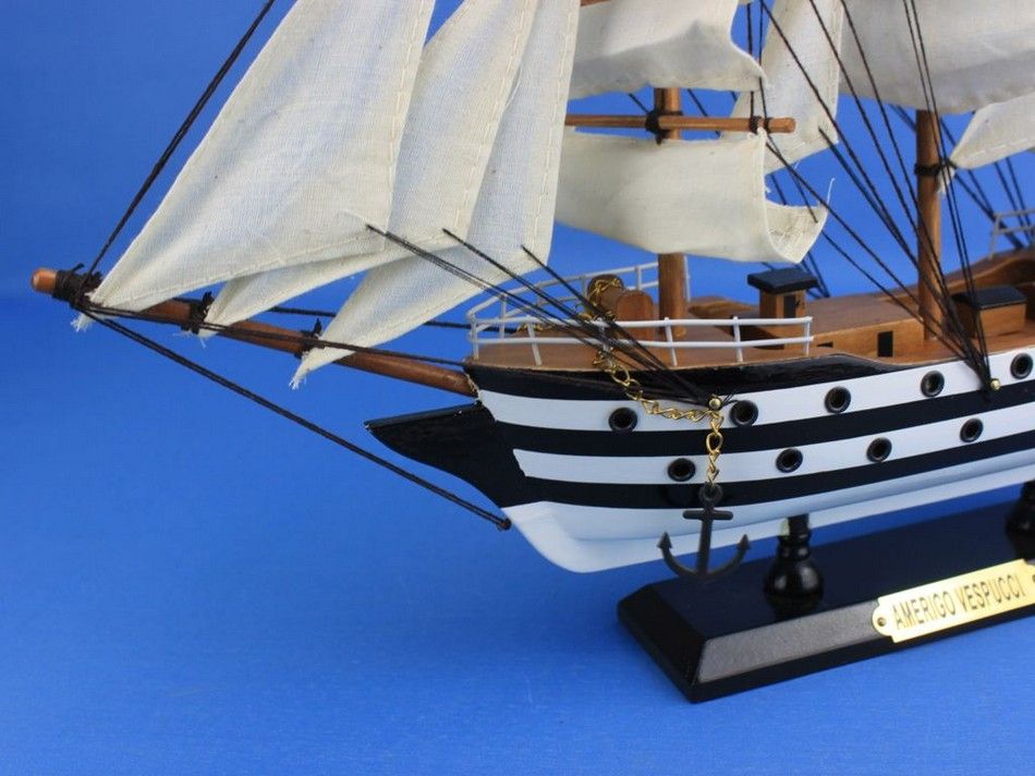 Wooden Amerigo Vespucci Tall Model Ship 15""