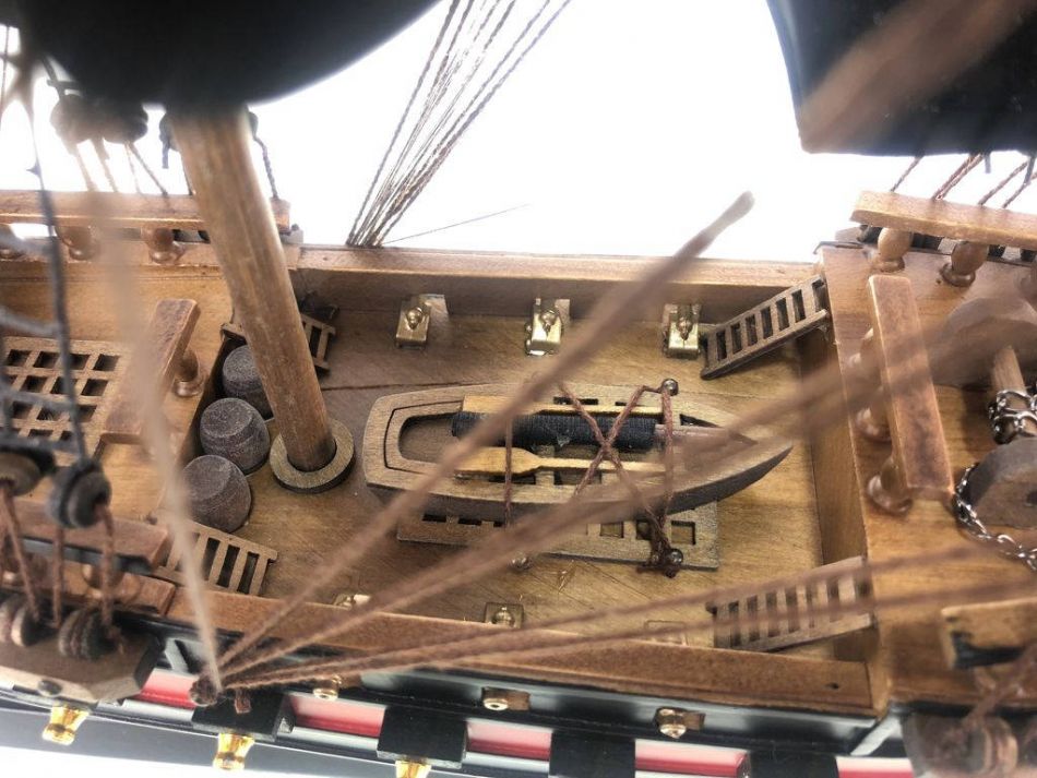 Wooden Black Bart's Royal Fortune Black Sails Limited Model Pirate Ship 26""