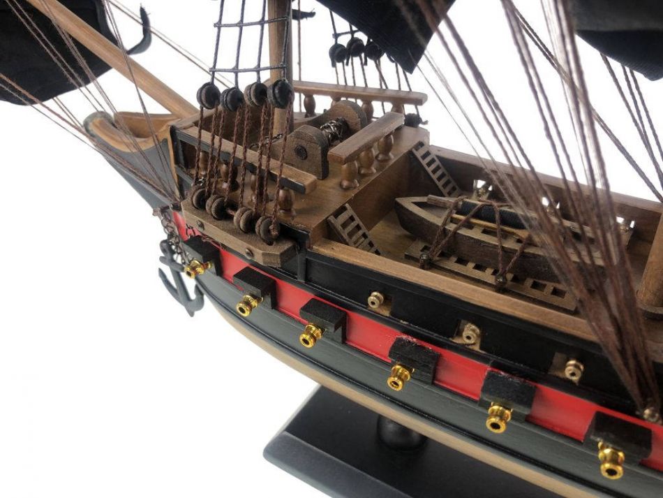 Wooden Captain Hook's Jolly Roger from Peter Pan Black Sails Limited Model Pirate Ship 26""